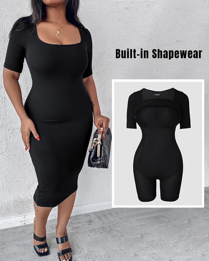 Robe Sculptante Élégance Suprême – Gainant Invisible Intégré