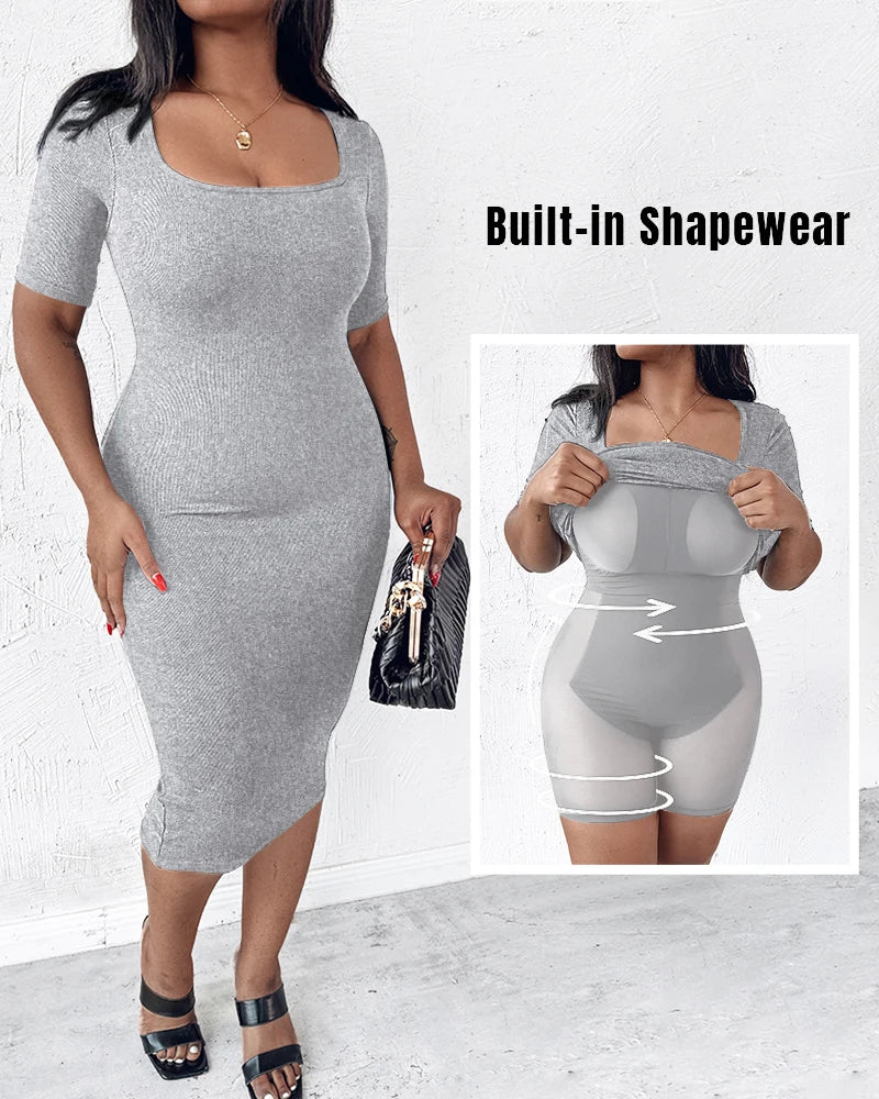 Robe Sculptante Élégance Suprême – Gainant Invisible Intégré