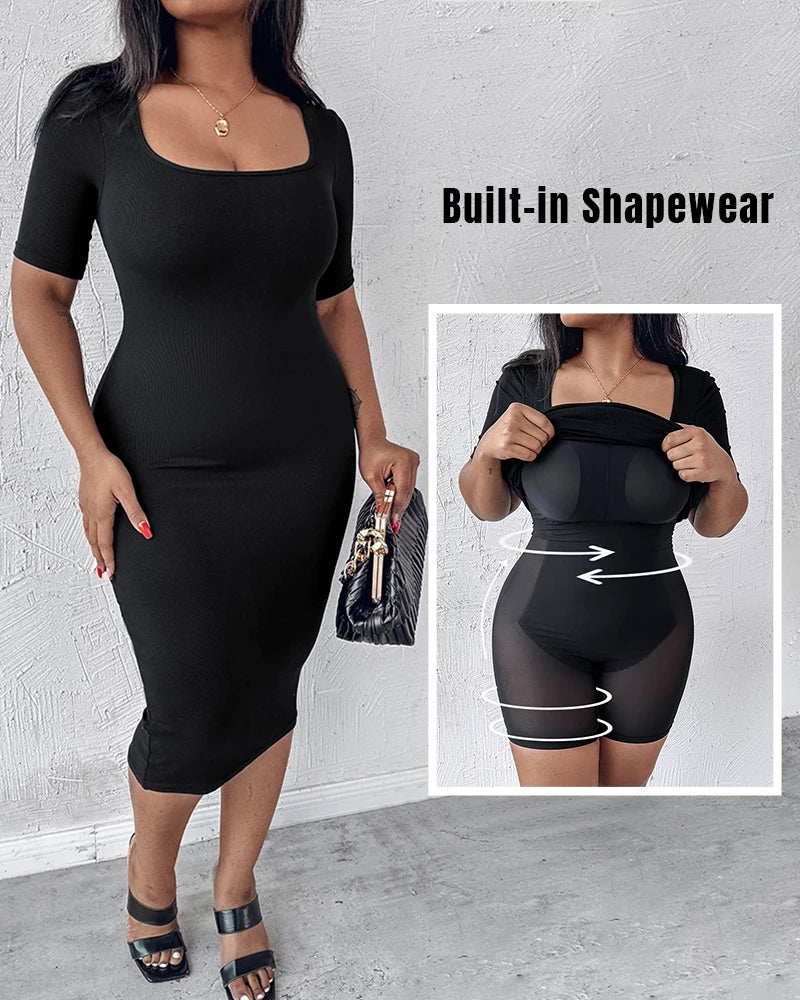 Robe Sculptante Élégance Suprême – Gainant Invisible Intégré