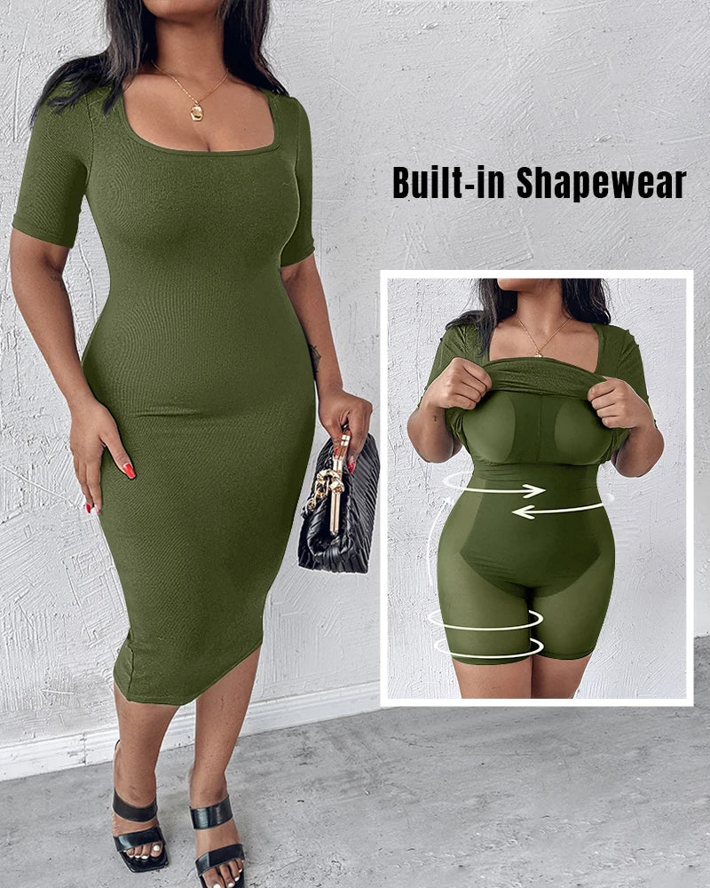 Robe Sculptante Élégance Suprême – Gainant Invisible Intégré