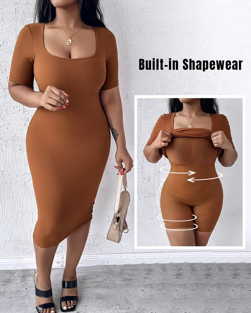 Robe Sculptante Élégance Suprême – Gainant Invisible Intégré